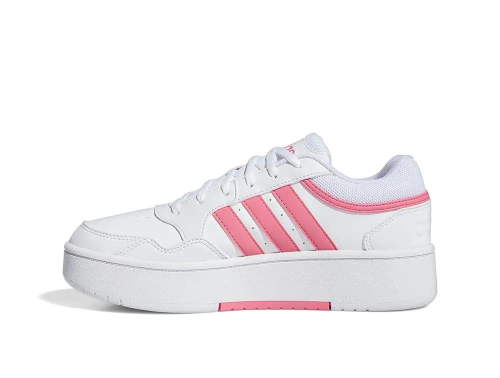 Zapatilla Adidas Hoops 3.0 Bold Cuero Mujer Blanco
