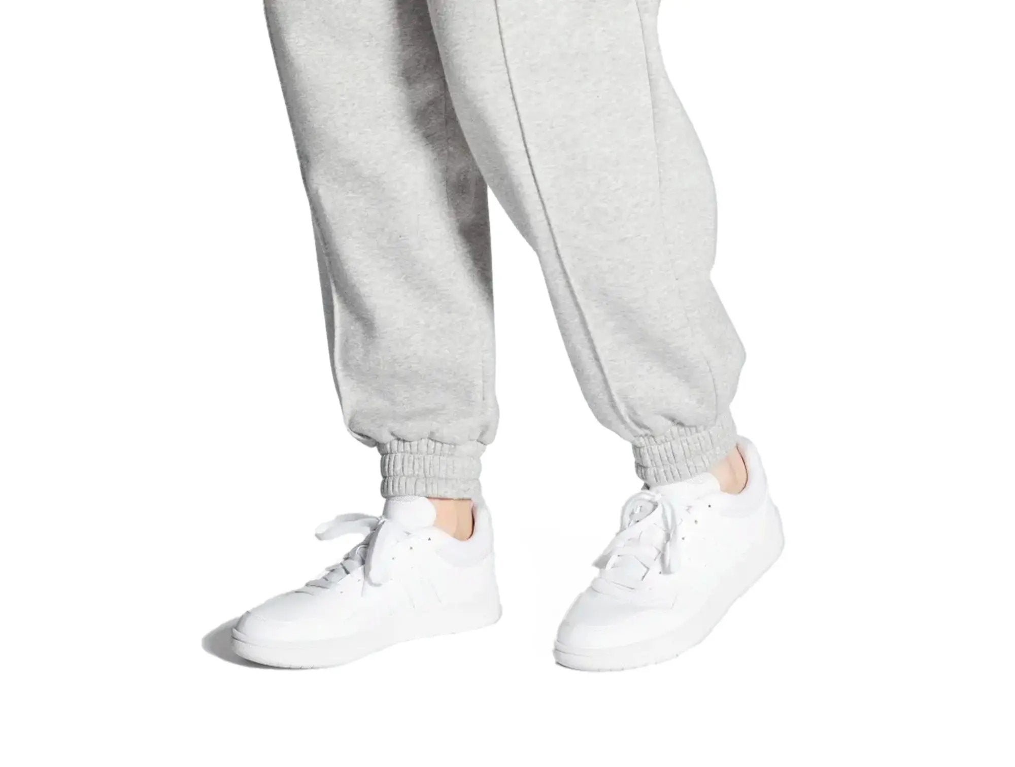 Zapatilla Adidas Hoops 3.0 Cuero Mujer Blanco