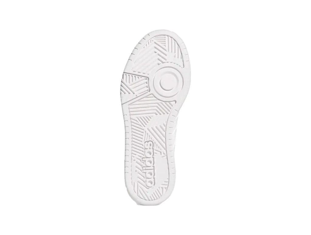 Zapatilla Adidas Hoops 3.0 Cuero Mujer Blanco