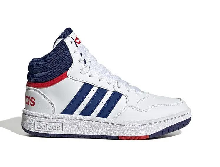 Zapatilla Adidas Hoops 3.0 Mid Junior Blanco