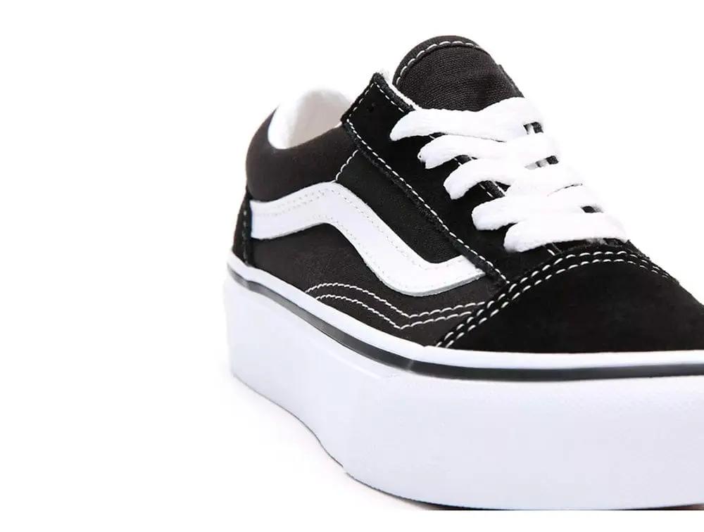 Zapatilla Vans Old Skool Plataforma Junior Negro