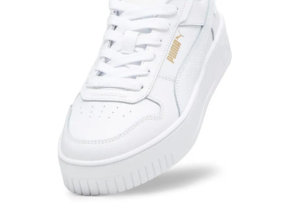 Zapatillas Puma Carina Street Cadete Mono Blanco
