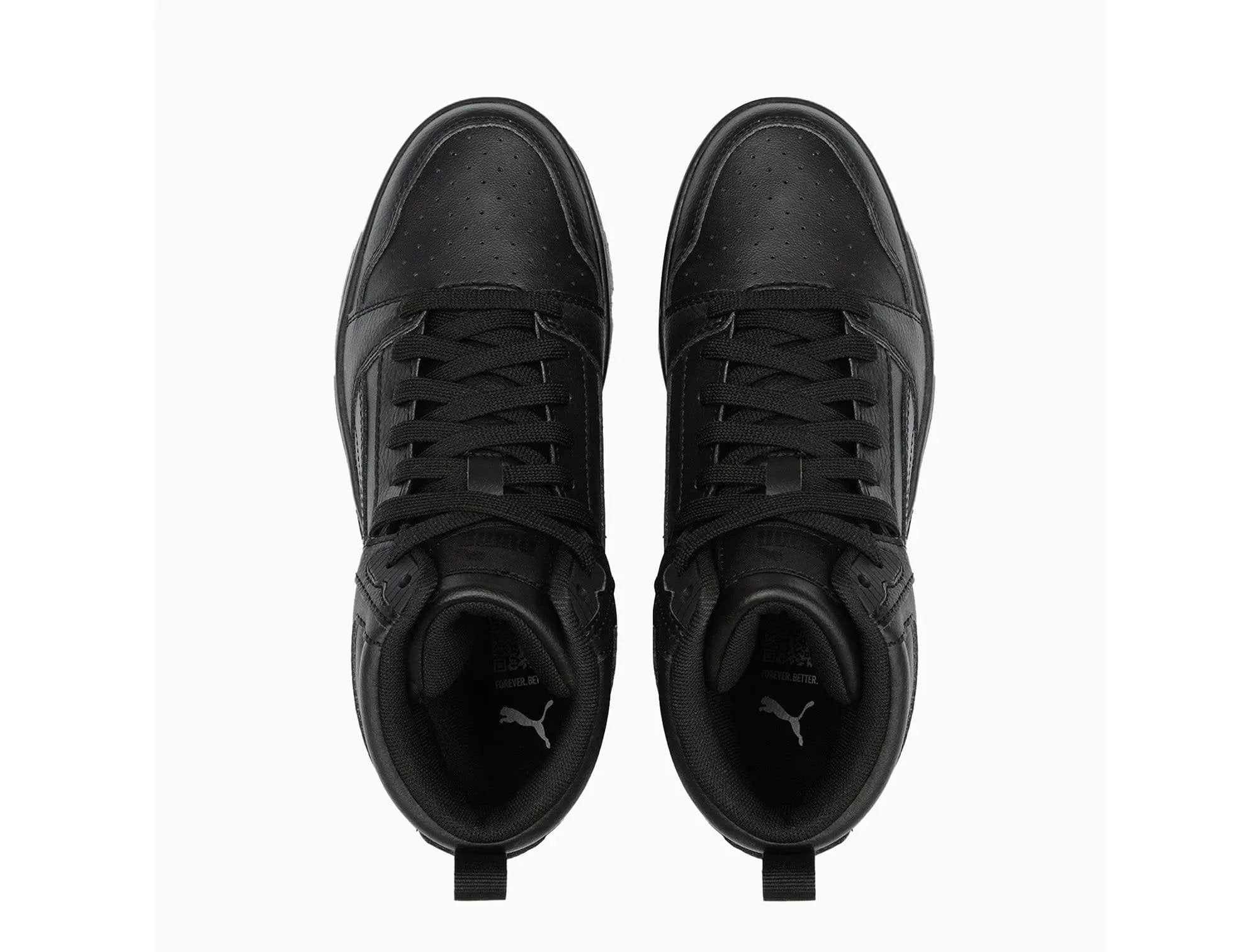 Zapatillas Puma Rebound V6 Cadete Mono Negro