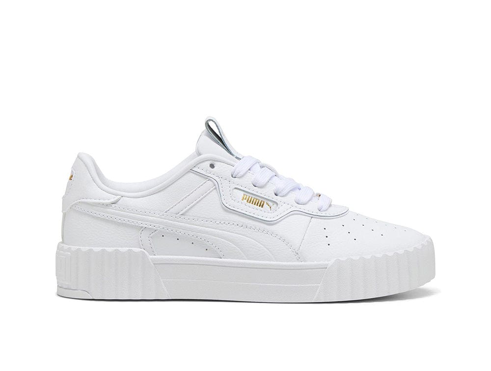 Zapatillas Puma Carina 3.0 Lth Luxe Mujer Blanco