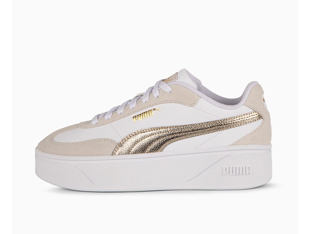 Zapatilla Puma Club II Era Platform Metallic Mujer Blanco