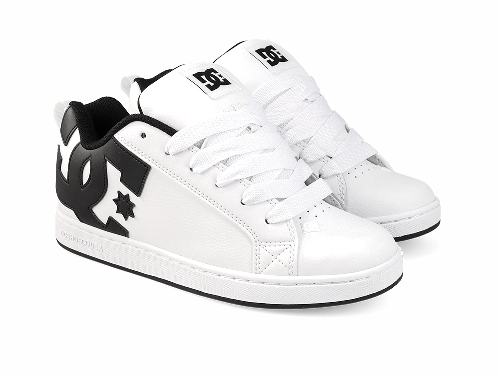 Zapatillas Dc Court Graffik Mujer Blanco